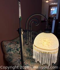 MaxSold Auction: Victorian Art Nouveau Oil Rubbed Bronze Floor Lamp with Glass Globe -A - Ottawa (Gloucester)(Ontario, Canada) PARTNER MANAGED Moving Online Auction - Southpark Drive
