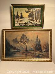MaxSold Auction: 2 Vintage Scenic Paintings  - Toronto (Ontario, Canada) SELLER MANAGED Estate Sale Online Auction - Richbourne Court