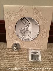 MaxSold Auction: Pure Silver “Bugs Bunny” Coin Limited Edition  - Toronto (Ontario, Canada) SELLER MANAGED Estate Sale Online Auction - Richbourne Court