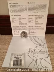MaxSold Auction: Pure Silver “Bugs Bunny” Coin Limited Edition  - Toronto (Ontario, Canada) SELLER MANAGED Estate Sale Online Auction - Richbourne Court