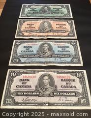 MaxSold Auction: Set of Vintage Canadian “1937” Bills - Toronto (Ontario, Canada) SELLER MANAGED Estate Sale Online Auction - Richbourne Court