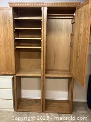 MaxSold Auction: Solid Oak Storage Cabinets  - Toronto (Ontario, Canada) SELLER MANAGED Estate Sale Online Auction - Richbourne Court