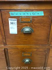 MaxSold Auction: Large Wooden Cabinet With Drawers - Saanich (British Columbia, Canada) PARTNER MANAGED Moving Online Auction - Allenby