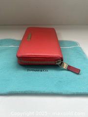 MaxSold Auction: Tiffany &#38; Co Leather Zip-Around Wallet - Toronto (Ontario, Canada) SELLER MANAGED Downsizing Online Auction - Westlake Crescent