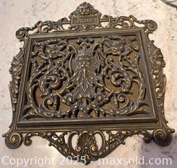 MaxSold Auction: Antique Victorian Cast Brass “Paper” Wall Holder – Ornate Rococo Design – c. 1880–1910 - Hamilton (Ontario, Canada) SELLER MANAGED Downsizing Online Auction -  Miller Drive