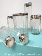 MaxSold Auction: Mid 1700’s Sterling Silver Glass Container Lid with English Hallmarks and glass bottles  - Hamilton (Ontario, Canada) SELLER MANAGED Downsizing Online Auction -  Miller Drive