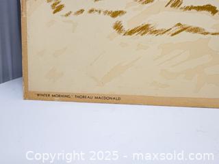 MaxSold Auction: Thoreau MacDonald (1901–1989) – “Winter Morning”  Issued by the National Gallery of Canada - Hamilton (Ontario, Canada) SELLER MANAGED Downsizing Online Auction -  Miller Drive