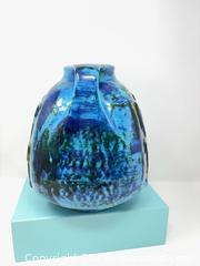 MaxSold Auction: West German Turquoise Speckled Ceramic Vase - Hamilton (Ontario, Canada) SELLER MANAGED Downsizing Online Auction -  Miller Drive