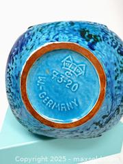 MaxSold Auction: West German Turquoise Speckled Ceramic Vase - Hamilton (Ontario, Canada) SELLER MANAGED Downsizing Online Auction -  Miller Drive