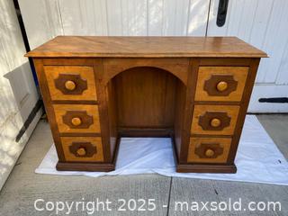 MaxSold Auction: Antique Oak Writing Desk - Toronto (Ontario, Canada) SELLER MANAGED Estate Sale Online Auction - Chestnut Park Road