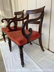 MaxSold Auction: Red Velvet Antique Carver Chairs - Toronto (Ontario, Canada) SELLER MANAGED Estate Sale Online Auction - Chestnut Park Road