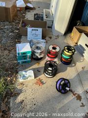 MaxSold Auction: Mixed PLA 3D Printer Filament Spools – Assorted Colors (10–20) - Manassas (Virginia, USA) SELLER MANAGED Downsizing Online Auction - Spriggs Road