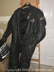 MaxSold Auction: Motorcycle Gear Lot: Alpinestars Jacket, Leather Suit, Boots - Manassas (Virginia, USA) SELLER MANAGED Downsizing Online Auction - Spriggs Road