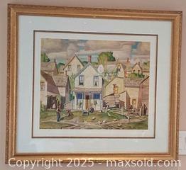 MaxSold Auction: ALFRED J. CASSON (CANADIAN 1898-1992) &#34; SUMMER SUN&#34; LIMITED EDITION PRINT.SIGNED - Mississauga (Ontario, Canada) SELLER MANAGED Estate Sale Online Auction - Alpha Mills Road