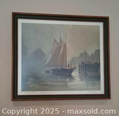 MaxSold Auction: WILLIAM de GARTHE (CANADIAN, 1907-1983) &#34;SAFE RETURN&#34; - SIGNED PRINT - Mississauga (Ontario, Canada) SELLER MANAGED Estate Sale Online Auction - Alpha Mills Road