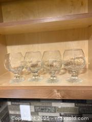 MaxSold Auction: Clear Textured Stemmed Goblets, Set of 10 and Set of 4 - North Saanich (British Columbia, Canada) SELLER MANAGED Estate Sale Online Auction -  Haro Park Terrace