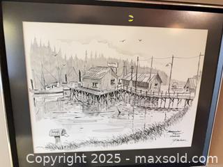 MaxSold Auction: Ranger Nanaimo Framed Pen &#38; Ink Drawing - North Saanich (British Columbia, Canada) SELLER MANAGED Estate Sale Online Auction -  Haro Park Terrace