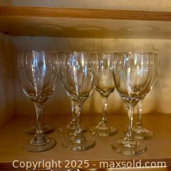 MaxSold Auction: Set of 8 Clear Wine Glasses (Stemware) - North Saanich (British Columbia, Canada) SELLER MANAGED Estate Sale Online Auction -  Haro Park Terrace