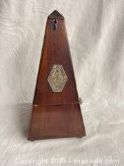 MaxSold Auction: Antique Mahogany Maëzel Metronome, France - 103128 - Ottawa (Ontario, Canada) SELLER MANAGED Estate Sale Online Auction - Frank Nighbor Place