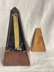 MaxSold Auction: Antique Mahogany Maëzel Metronome, France - 103128 - Ottawa (Ontario, Canada) SELLER MANAGED Estate Sale Online Auction - Frank Nighbor Place