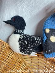 MaxSold Auction: Basket, Loon and new wools hat  - 103128 - Ottawa (Ontario, Canada) SELLER MANAGED Estate Sale Online Auction - Frank Nighbor Place