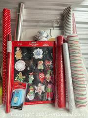 MaxSold Auction: Christmas Gift Wrapping station - 103128 - Ottawa (Ontario, Canada) SELLER MANAGED Estate Sale Online Auction - Frank Nighbor Place