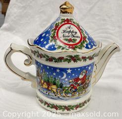 MaxSold Auction: Sadler Christmas Tea Pot  - 103128 - Ottawa (Ontario, Canada) SELLER MANAGED Estate Sale Online Auction - Frank Nighbor Place