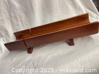 MaxSold Auction: Teak Baguette was Board by Geni Long   - 103128 - Ottawa (Ontario, Canada) SELLER MANAGED Estate Sale Online Auction - Frank Nighbor Place