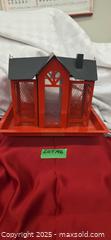 MaxSold Auction: Red Steel Birdhouse  - Kawartha Lakes (Ontario, Canada) SELLER MANAGED Reseller Online Auction - Lindsay Street South
