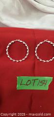 MaxSold Auction: Silver Hoops Marked 925 - Kawartha Lakes (Ontario, Canada) SELLER MANAGED Reseller Online Auction - Lindsay Street South