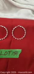 MaxSold Auction: Silver Hoops Marked 925 - Kawartha Lakes (Ontario, Canada) SELLER MANAGED Reseller Online Auction - Lindsay Street South