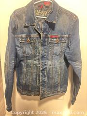 MaxSold Auction: Parasuco Denim Cult Jean Trucker Jacket Men’s Size Medium  - Toronto (Ontario, Canada) SELLER MANAGED Downsizing Online Auction - Carscadden Drive (CONDO)