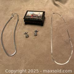 MaxSold Auction: Men’s Jewelry Lot with Sterling Chain - London (Ontario, Canada) SELLER MANAGED Downsizing Online Auction - Doon Drive