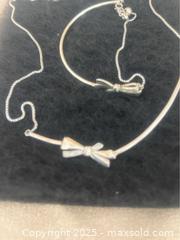 MaxSold Auction: Sterling Necklace and Matching Bracelet - London (Ontario, Canada) SELLER MANAGED Downsizing Online Auction - Doon Drive