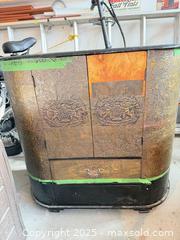 MaxSold Auction: Asian-Inspired Embossed Floral Cabinet, Wood with Metal-Look Panels C - Brampton (Ontario, Canada) Estate Sale Online Auction - Upper Highlands Drive