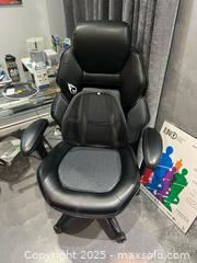 MaxSold Auction: Black PU Faux Leather Office Chair with Lumbar Support C - Brampton (Ontario, Canada) Estate Sale Online Auction - Upper Highlands Drive