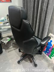 MaxSold Auction: Black PU Faux Leather Office Chair with Lumbar Support C - Brampton (Ontario, Canada) Estate Sale Online Auction - Upper Highlands Drive