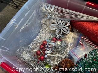MaxSold Auction: Christmas Holiday Decorations in 4 Plastic Storage Bins B - Brampton (Ontario, Canada) Estate Sale Online Auction - Upper Highlands Drive