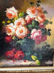 MaxSold Auction: Cromwell Signed Framed Oil Floral Still Life B - Brampton (Ontario, Canada) Estate Sale Online Auction - Upper Highlands Drive