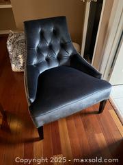 MaxSold Auction: Dark Charcoal Tufted Velvet Accent Chair C - Brampton (Ontario, Canada) Estate Sale Online Auction - Upper Highlands Drive