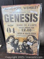 MaxSold Auction: Decorative Metal Signs & Vintage Prints: Genesis, ZZ Top, Elvis B - Brampton (Ontario, Canada) Estate Sale Online Auction - Upper Highlands Drive