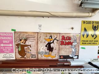 MaxSold Auction: Decorative Metal Wall Signs — Yogi Bear, Daffy Duck, Bugs Bunny B - Brampton (Ontario, Canada) Estate Sale Online Auction - Upper Highlands Drive
