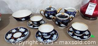 MaxSold Auction: Dovbysh Porcelain Tea Set, Cobalt Blue Floral B - Brampton (Ontario, Canada) Estate Sale Online Auction - Upper Highlands Drive
