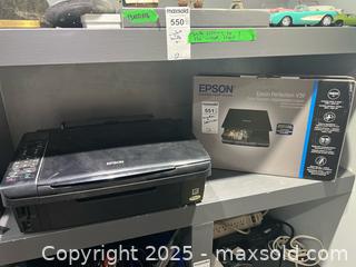 MaxSold Auction: Epson Printer & Scanner Lot: Stylus NX510 / C352A, Perfection V39 B - Brampton (Ontario, Canada) Estate Sale Online Auction - Upper Highlands Drive