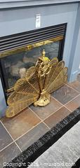 MaxSold Auction: Folding Brass Fireplace Screen - Fan/Peacock Design B - Brampton (Ontario, Canada) Estate Sale Online Auction - Upper Highlands Drive