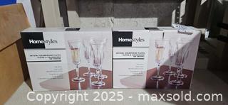 MaxSold Auction: Homestyles Lead Crystal Champagne Flutes B - Brampton (Ontario, Canada) Estate Sale Online Auction - Upper Highlands Drive