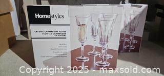 MaxSold Auction: Homestyles Lead Crystal Champagne Flutes B - Brampton (Ontario, Canada) Estate Sale Online Auction - Upper Highlands Drive