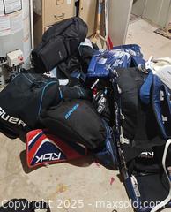 MaxSold Auction: Lot: Goalie Equipment with Multiple Hockey Sticks B - Brampton (Ontario, Canada) Estate Sale Online Auction - Upper Highlands Drive