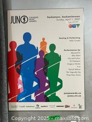 MaxSold Auction: Lot of 2 JUNO Awards Promotional Posters (2004, 2007) B - Brampton (Ontario, Canada) Estate Sale Online Auction - Upper Highlands Drive