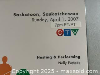 MaxSold Auction: Lot of 2 JUNO Awards Promotional Posters (2004, 2007) B - Brampton (Ontario, Canada) Estate Sale Online Auction - Upper Highlands Drive